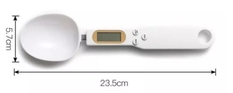 Balança de medição de alimentos colher acessório de cozinha com display LCD