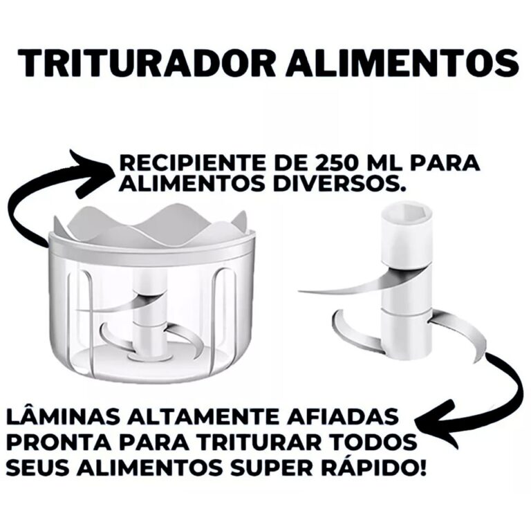 Processador triturador de alimentos elétrico Mini Power USB - Image 3