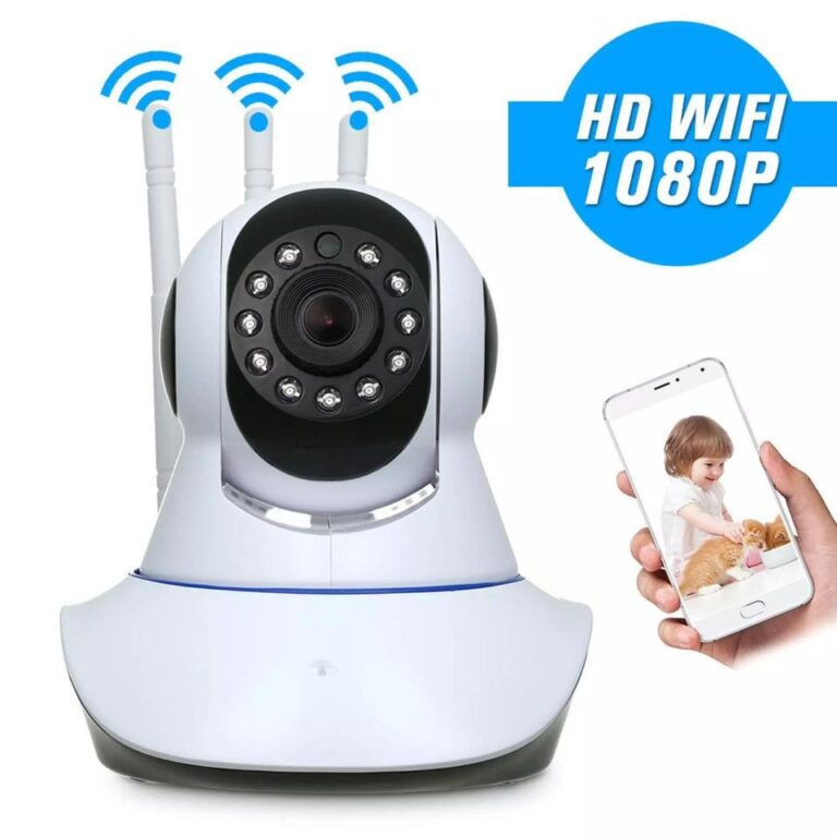 DAFUSHOP Câmera Robô 3 Antenas Ip Wifi com rotação 360º 720p Segurança Casa Comercio Remota - Image 2