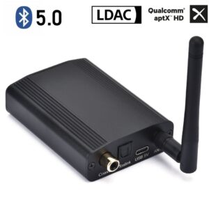Receptor HiFi Bluetooth Bluetooth 5.0 interface digital csr8675 fibra óptica aptx HD coaxial LDAC áudio sem perdas