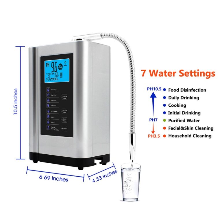 Purificador de máquina de gerador de hidrogênio ionizador de água alcalina, produz pH 3,5-10,5 sistema de filtro de água de água ácida alcalina para casa - Image 10