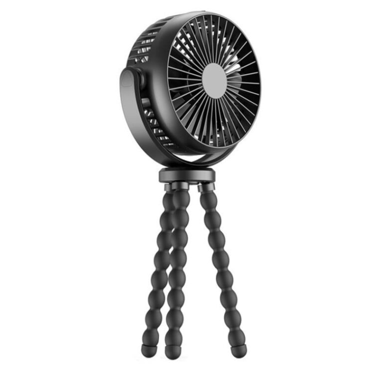 Ventilador portátil para carrinho de mão USB Ventilador elétrico alimentado por pequenos ventiladores recarregáveis dobráveis Miniventilador de mesa silencioso Resfriador externo - Image 5