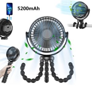 Ventilador portátil para carrinho de mão USB Ventilador elétrico alimentado por pequenos ventiladores recarregáveis dobráveis Miniventilador de mesa silencioso Resfriador externo