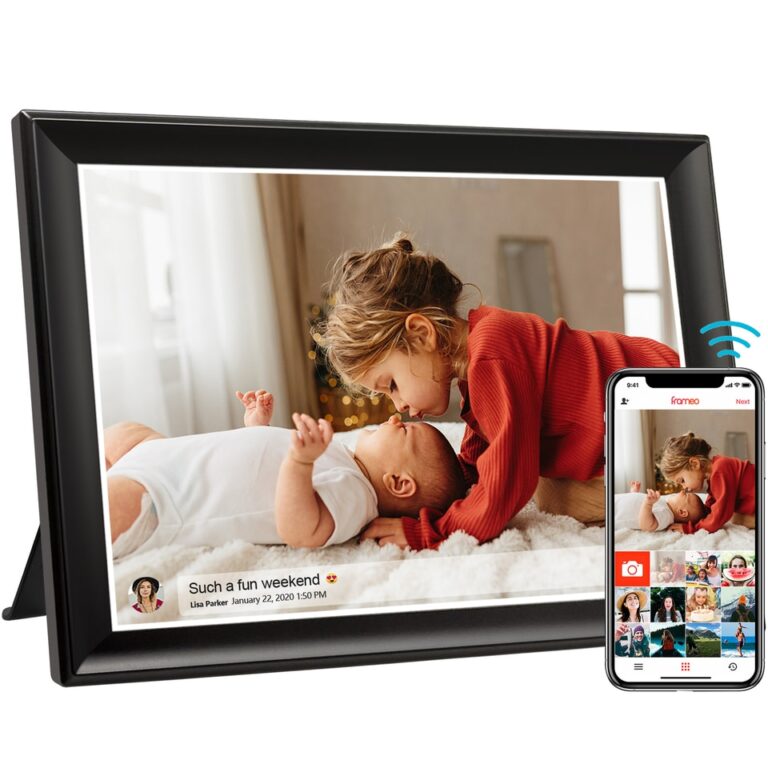 Moldura fotográfica digital Frameo 2.4G/5G WiFi 10,5" IPS 1920 x 1280 tela de toque Full HD