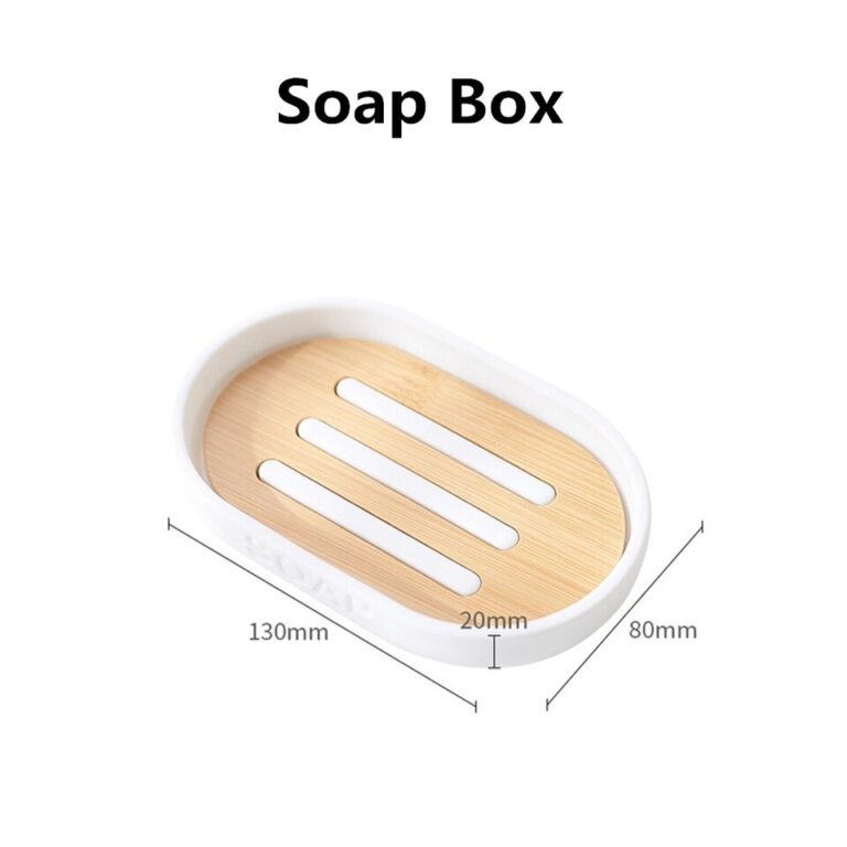 Bamboo Soap Dispenser Toothbrush Holder Bathroom Accessories Set Modern Household Bath Room Supply Shower Gel Dish Soap Rack Cup - Image 6
