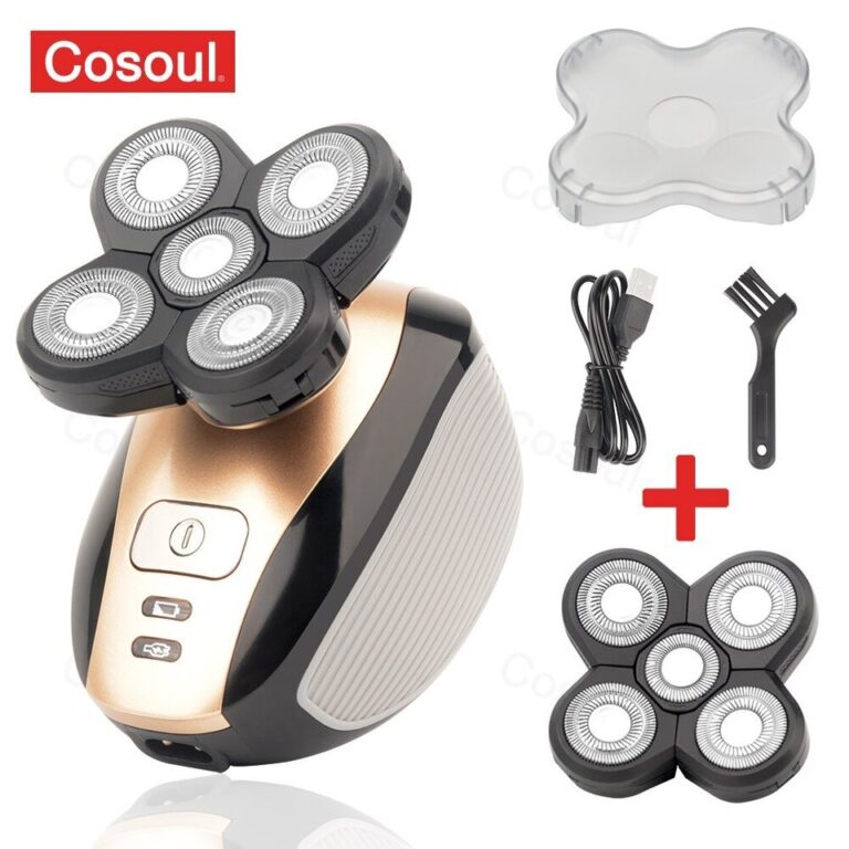 Barbeador de cabelo careca Barbeador elétrico para homens Barbeador elétrico recarregável Aparador de pelos do corpo Máquina de barbear elétrica - Image 6