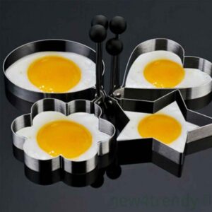 Belo anel/forma de ovo frito de aço inoxidável para panqueca/ferramenta de cozinha em formato aleatório
