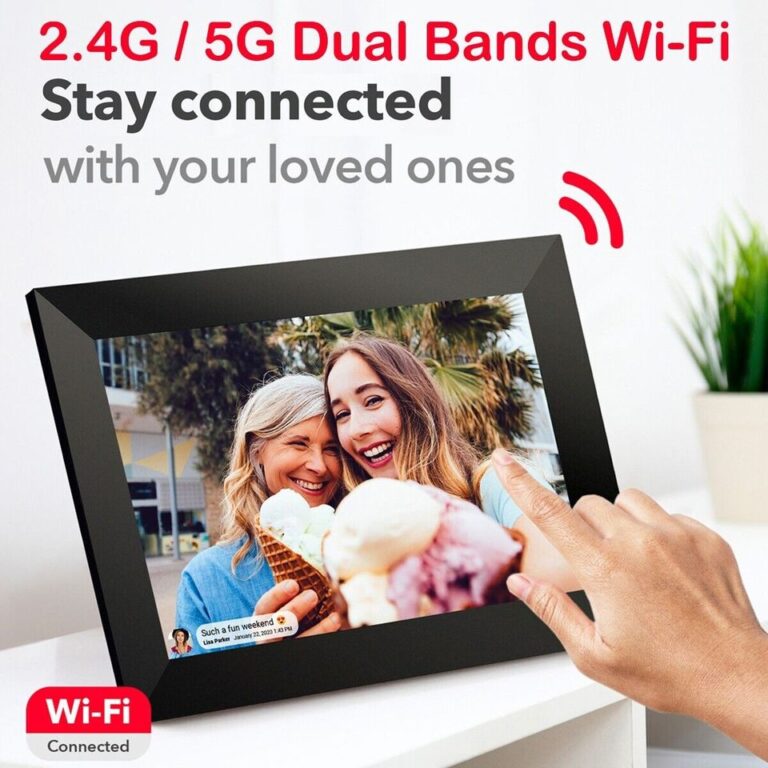 Moldura fotográfica digital Frameo 2.4G/5G WiFi 10,5" IPS 1920 x 1280 tela de toque Full HD - Image 2