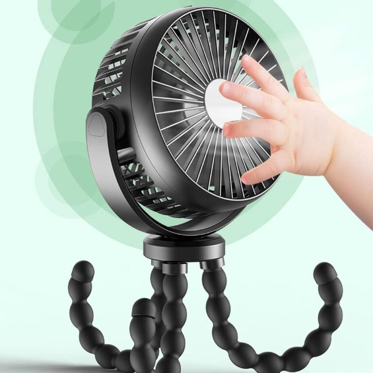 Ventilador portátil para carrinho de mão USB Ventilador elétrico alimentado por pequenos ventiladores recarregáveis dobráveis Miniventilador de mesa silencioso Resfriador externo - Image 7