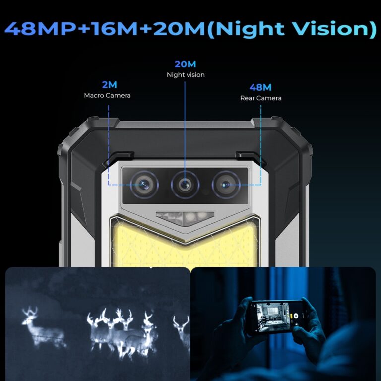 celular indestrutível Oukitel WP26 Rugged Cell Phone 10000mAh, 8GB, 256GB, Smartphone 48MP+20MP Night Camera, Mobile Phone, MTK P90 - Image 3