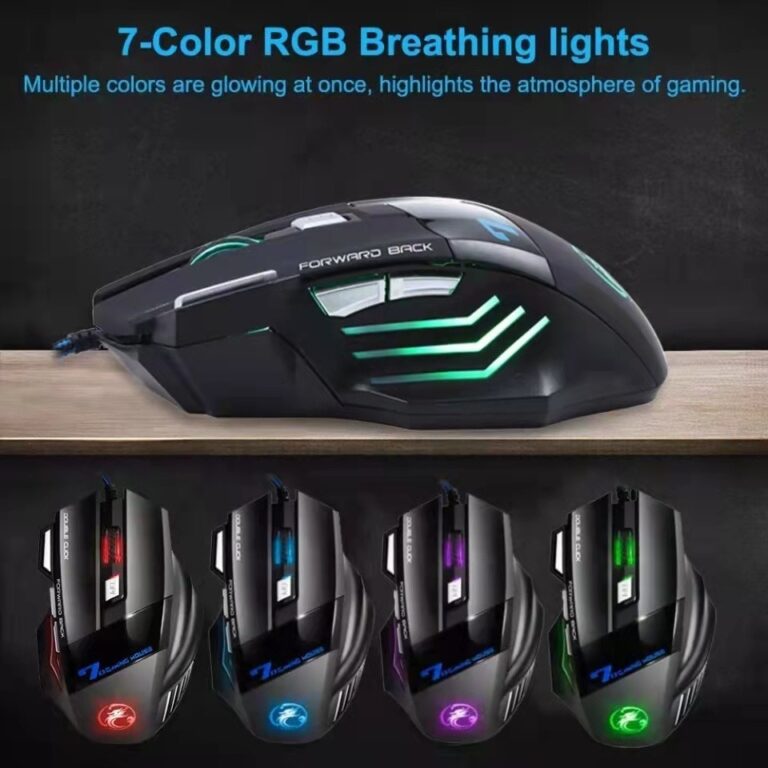 Mouse Gamer Laser X7 3200dpi Original KAPBOM  Led Usb 7 Botões Profissional KA-617 - Image 5