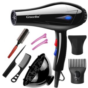 1800 w 3800 w 110 v eua ou 220 v plugue quente frio vento profissional secador de cabelo secador de cabelo secador de cabelo para salão de cabeleireiro para uso doméstico