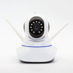 DAFUSHOP Câmera Robô 3 Antenas Ip Wifi com rotação 360º 720p Segurança Casa Comercio Remota