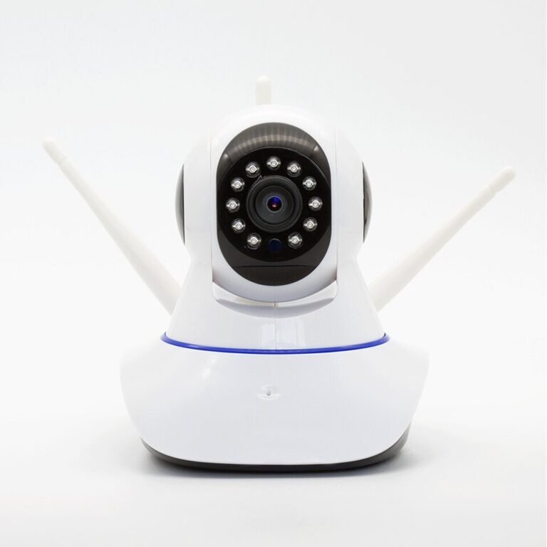 DAFUSHOP Câmera Robô 3 Antenas Ip Wifi com rotação 360º 720p Segurança Casa Comercio Remota