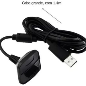 Fonte de cabo USB e kit de carregador Xbox Controller 360