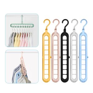 Economia de espaço cabide cremalheiras 9 portas secagem roupas rack magia pant rack quarto guarda-roupa casaco organizador cabides armazenamento