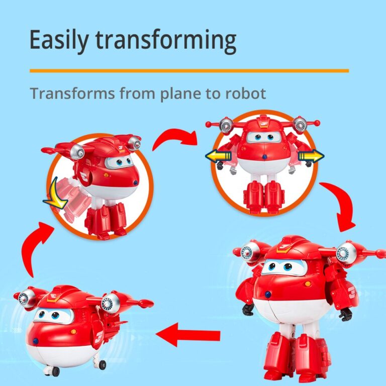 Super Wings 5 Polegadas Transforming Jett Dizzy Donnie Deformação Avião Robô Figuras de Ação Transformação Animação Brinquedos para Crianças - Image 10