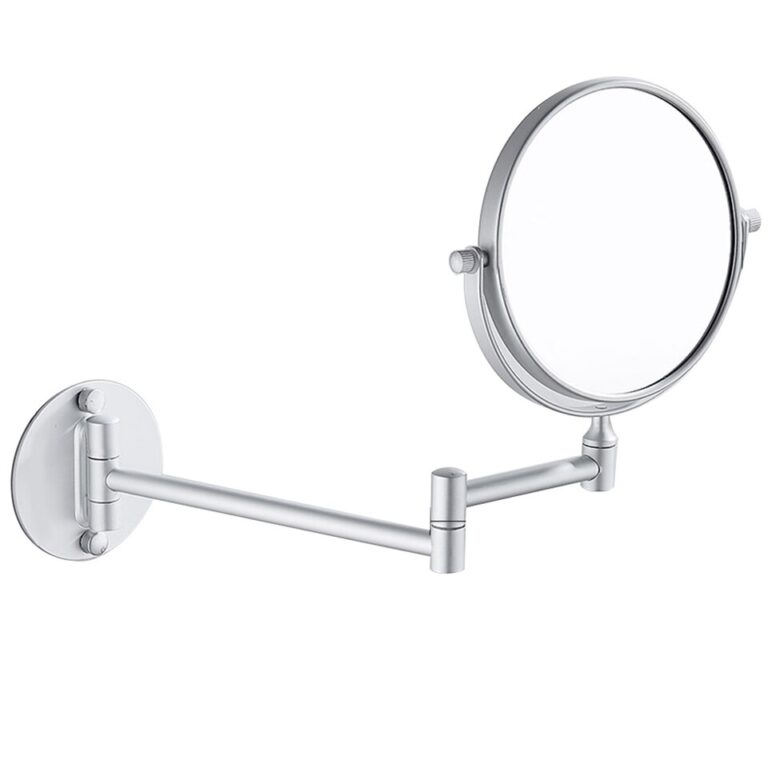 Espelho de maquiagem para banheiro de lado duplo 3x a 1x ampliação 360 graus girar espelho cosmético espelhos redondos montados na parede de 8" - Image 8