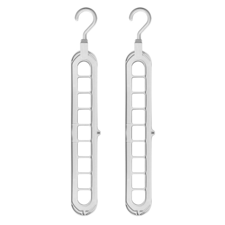 Economia de espaço cabide cremalheiras 9 portas secagem roupas rack magia pant rack quarto guarda-roupa casaco organizador cabides armazenamento - Image 6