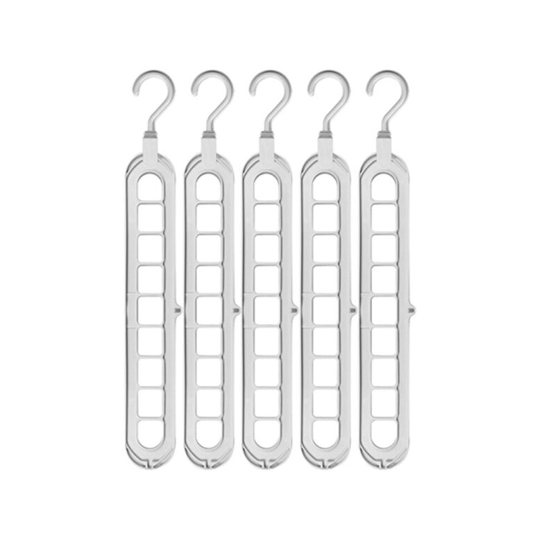 Economia de espaço cabide cremalheiras 9 portas secagem roupas rack magia pant rack quarto guarda-roupa casaco organizador cabides armazenamento - Image 21