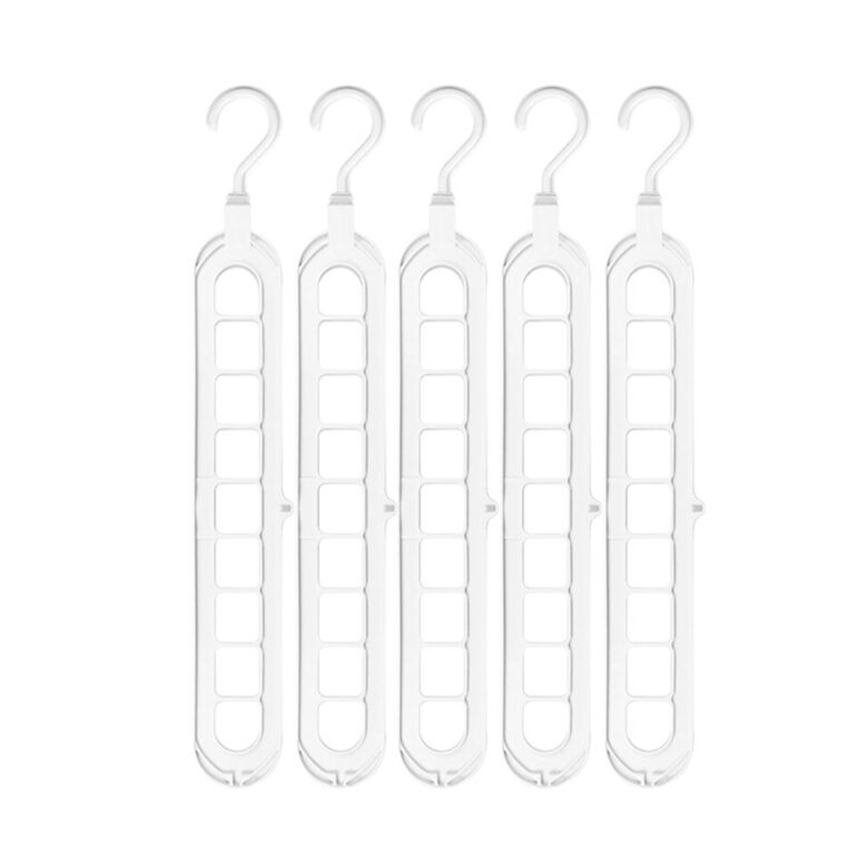 Economia de espaço cabide cremalheiras 9 portas secagem roupas rack magia pant rack quarto guarda-roupa casaco organizador cabides armazenamento - Image 20