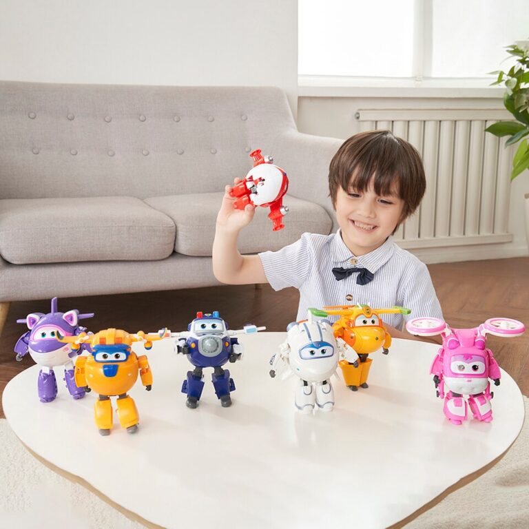 Super Wings 5 Polegadas Transforming Jett Dizzy Donnie Deformação Avião Robô Figuras de Ação Transformação Animação Brinquedos para Crianças - Image 2