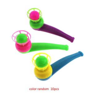 1/2/5/10 pçs/conjunto brinquedos infantis jogos de esportes sopro e bolas para crianças sopro presente bolas de plástico para tubos de brinquedo para meninas cor aleatória