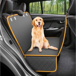 Capa de assento de carro para cães 100% à prova d'água para animais de estimação, esteira de viagem, rede para cães pequenos, médios e grandes, almofada de segurança para assento traseiro traseiro do carro de viagem