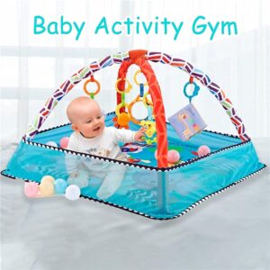 Moldura de fitness para bebês Cobertor de jogo de engatinhar Multifuncional Tapete educacional Cerca Cobertor de engatinhar Tapete infantil Brinquedos de iluminação