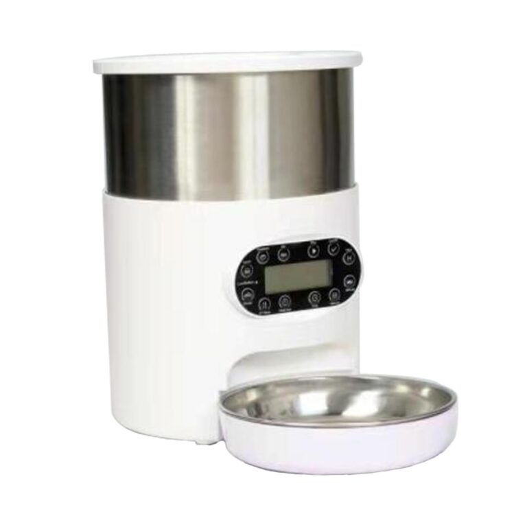 Alimentador inteligente para animais de estimação para cães e gatos Dispensador automático Tigela de aço inoxidável para cães e gatos com tempo de gravação Alimentação - Image 9