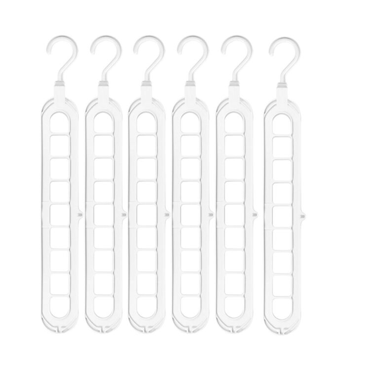 Economia de espaço cabide cremalheiras 9 portas secagem roupas rack magia pant rack quarto guarda-roupa casaco organizador cabides armazenamento - Image 15