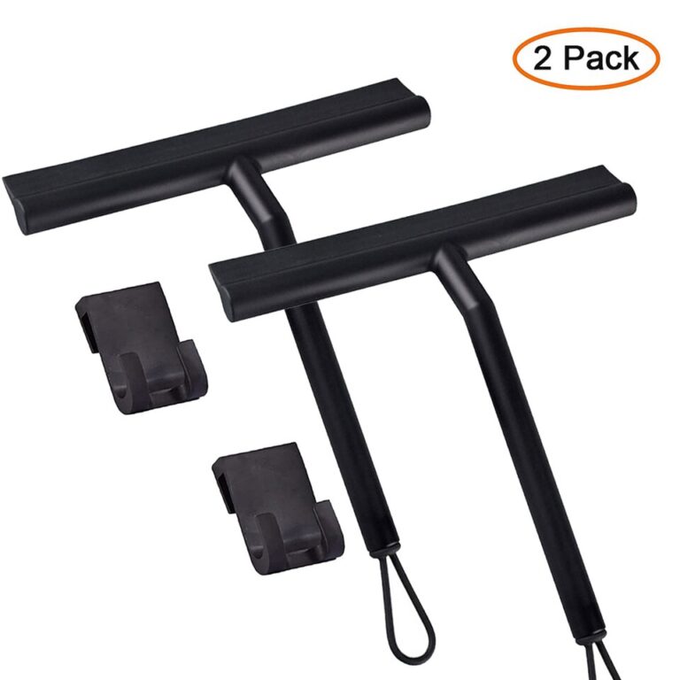 Rodo de chuveiro limpador de vidro raspador rodo de chuveiro limpador com suporte de silicone espelho de banheiro raspador limpeza de vidro - Image 12