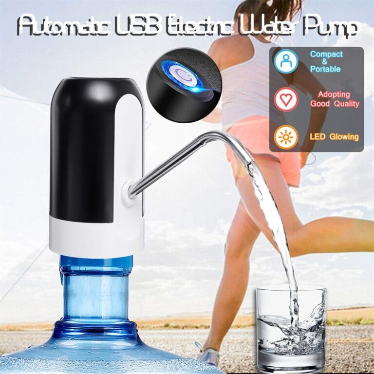 Bomba dispensadora de água portátil elétrica para carga USB de garrafa de 5 galões com ferramentas de cano de mangueira de extensão - Image 8