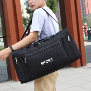 Bolsa esportiva Oxford Bolsa de treinamento fitness de grande capacidade à prova d'água com zíper multifuncional resistente ao desgaste para natação em viagens