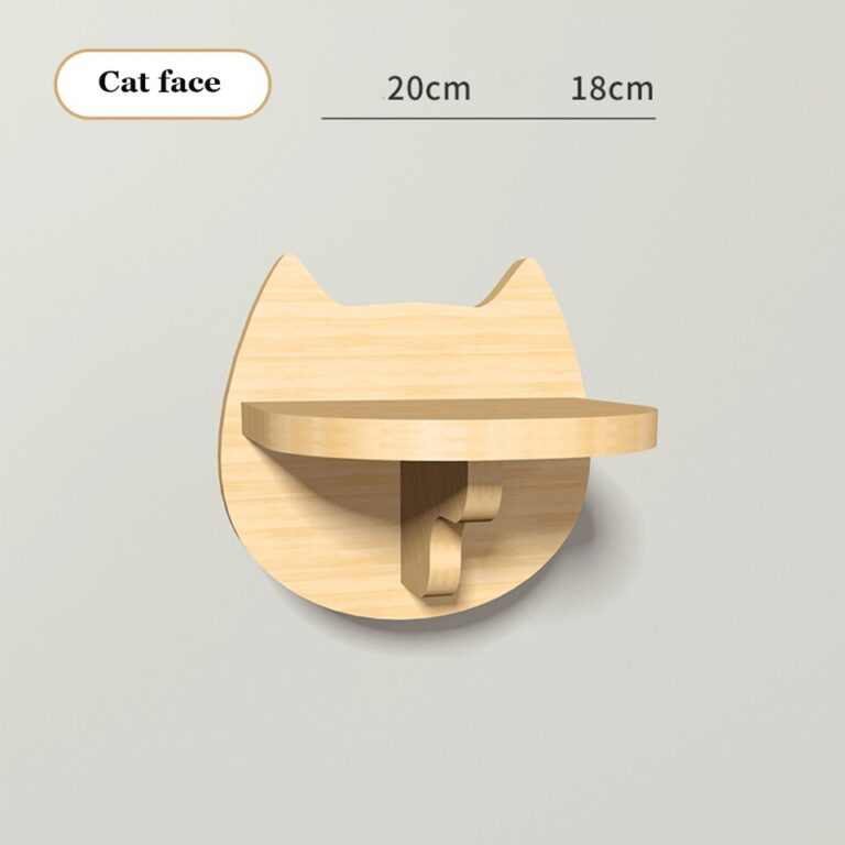 1pc Móveis de madeira para animais de estimação montados na parede Rede para gatos Cama de gatinho Prateleira de parede para gatos Poleiro de madeira para arranhar Árvore para gatos Brinquedo para animais de estimação - Image 3