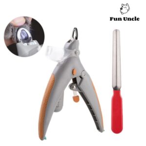 Cortador de unhas profissional para animais de estimação, tesoura, cão, gato, garra, cortador de unhas, tesoura, luz LED, aparador de unhas para animais, suprimentos para animais de estimação