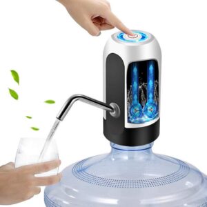 Bomba dispensadora de água portátil elétrica para carga USB de garrafa de 5 galões com ferramentas de cano de mangueira de extensão