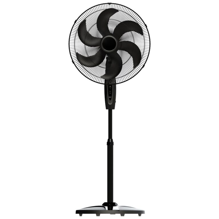 Ventilador de pedestal Smart WiFi em preto - Image 4