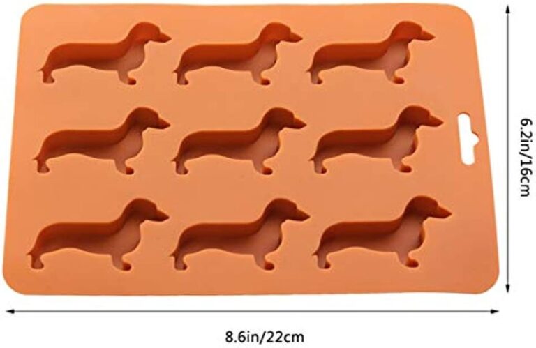 Bandeja para cubos de gelo para cães Dachshund Moldes para cubos de gelo de silicone Forma para biscoitos de geléia Forma de chocolate - Image 4