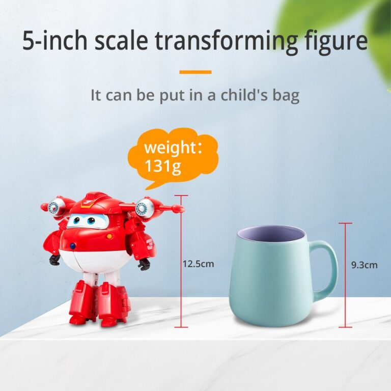 Super Wings 5 Polegadas Transforming Jett Dizzy Donnie Deformação Avião Robô Figuras de Ação Transformação Animação Brinquedos para Crianças - Image 22
