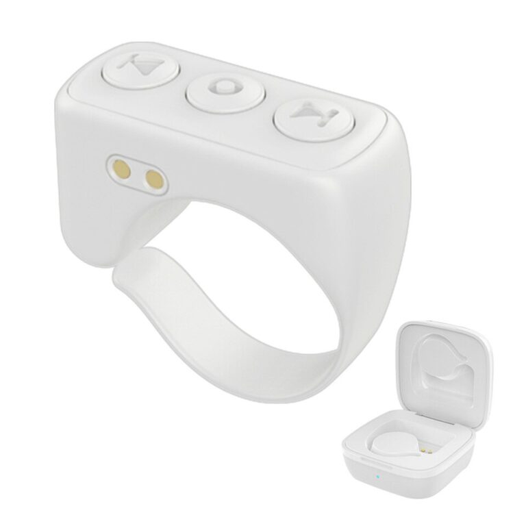 Anel sem fio bluetooth controle remoto telefone selfie controlador de vídeo dedo página turner navegar selfie obturador para android ios - Image 6