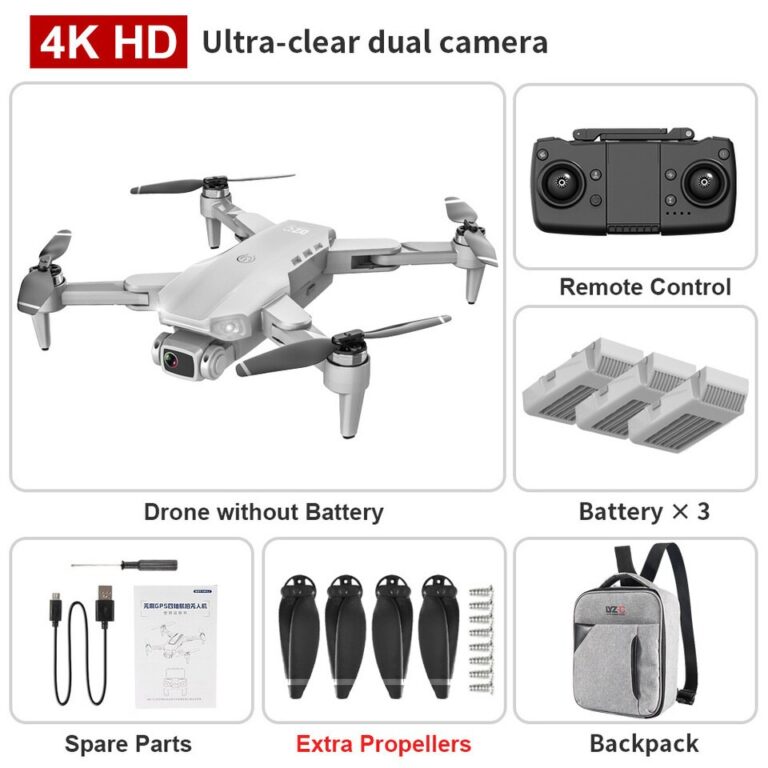 L900 PRO GPS Drone 4K HD Profissional Câmera Dupla Estabilização Aérea Motor Sem Escova Dobrável Quadcopter Helicóptero RC 1200M - Image 10