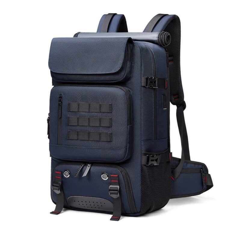 Mochila de viagem masculina 60L mochila ao ar livre Bolsa de montanhismo à prova d'água Mochila para laptop Mochila de negócios com bolsa separada para sapatos - Image 3