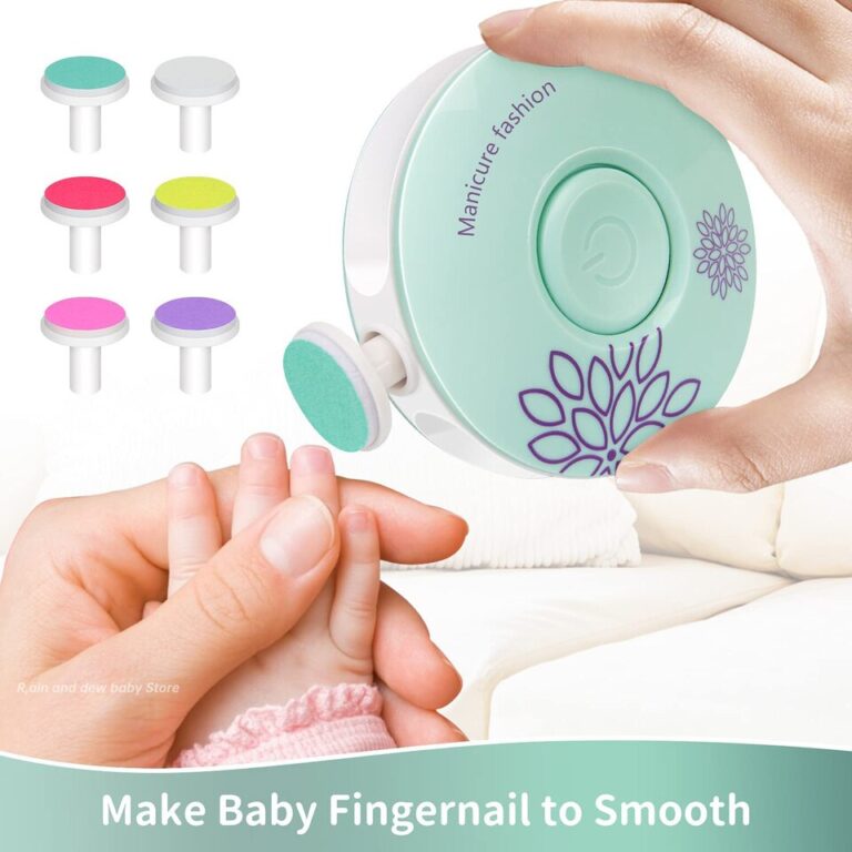 Aparador elétrico de unhas para bebês, polidor de unhas infantil, ferramenta de manicure infantil, tesoura, kit de higiene para bebês, cortador de unhas para recém-nascidos