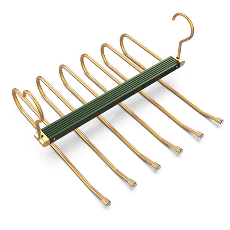 6 em 1 cabides para calças magia multi camada liga de alumínio calças rack armazenamento 360 rotativo dobrável protable pano calças cabides - Image 4