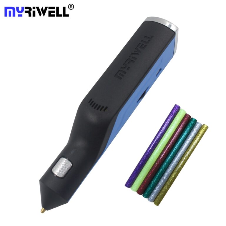 Caneta Myriwell Hot Melt Glue Gun 3D Doodler Magic 3D Impressed Pen USB Charging 6 Color Stick Stick Silk O melhor presente