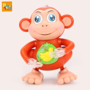 brinquedos para crianças dança elétrica macaco cantando desenhos animados balanço andando macaco brinquedo telefone brinquedos musicais para o presente da criança do bebê