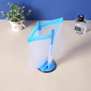 Ajustável antiderrapante Ziplock suporte para bolsa de armazenamento Clipe para mãos livres de plástico Saco para sanduíches Saco Racks Utensílios de cozinha