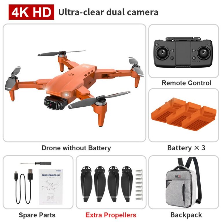 L900 PRO GPS Drone 4K HD Profissional Câmera Dupla Estabilização Aérea Motor Sem Escova Dobrável Quadcopter Helicóptero RC 1200M - Image 11
