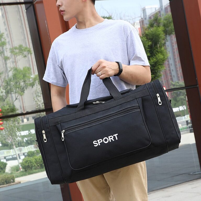 Bolsa esportiva Oxford Bolsa de treinamento fitness de grande capacidade à prova d'água com zíper multifuncional resistente ao desgaste para natação em viagens - Image 6